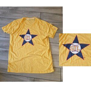 HOMAGE St. LOUIS STARS T-Shirt St Louis Shirt  Yellow Men's size XL T Shirt